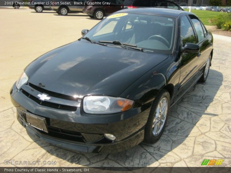 Black / Graphite Gray 2003 Chevrolet Cavalier LS Sport Sedan