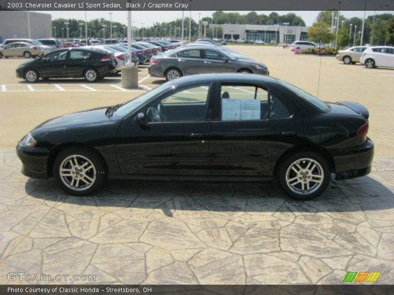 Black / Graphite Gray 2003 Chevrolet Cavalier LS Sport Sedan