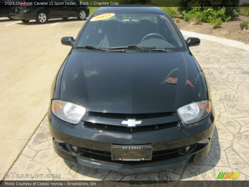 Black / Graphite Gray 2003 Chevrolet Cavalier LS Sport Sedan