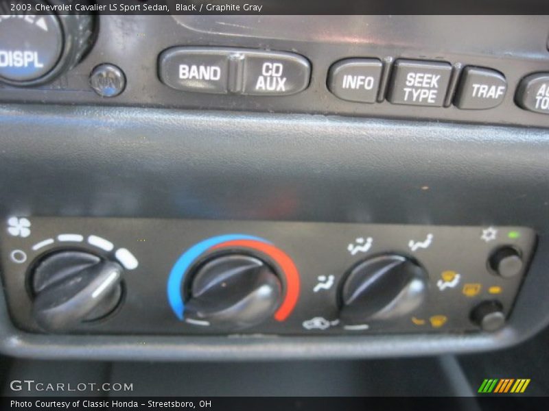Black / Graphite Gray 2003 Chevrolet Cavalier LS Sport Sedan