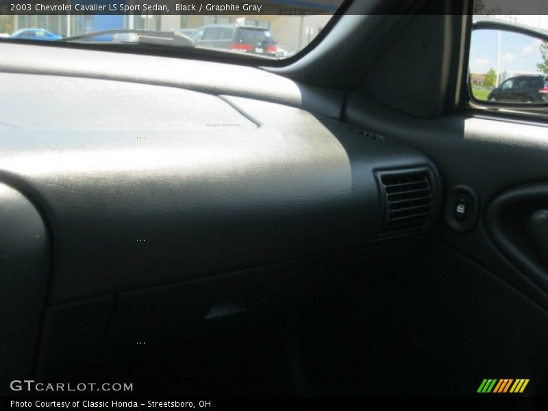Black / Graphite Gray 2003 Chevrolet Cavalier LS Sport Sedan