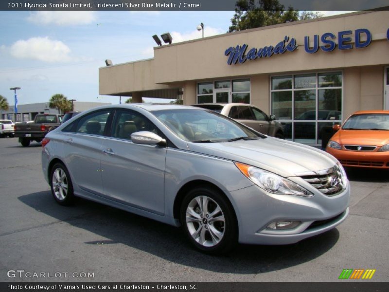 Iridescent Silver Blue Metallic / Camel 2011 Hyundai Sonata Limited