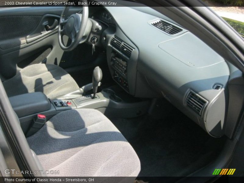 Black / Graphite Gray 2003 Chevrolet Cavalier LS Sport Sedan