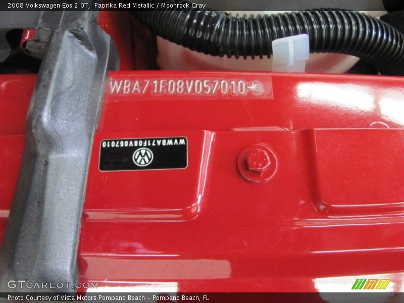 Paprika Red Metallic / Moonrock Gray 2008 Volkswagen Eos 2.0T