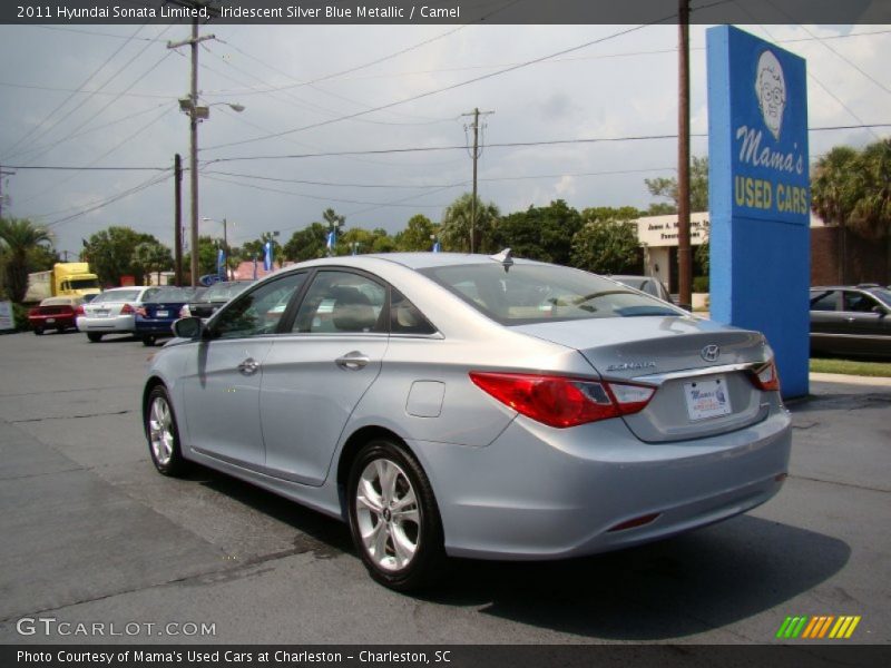 Iridescent Silver Blue Metallic / Camel 2011 Hyundai Sonata Limited