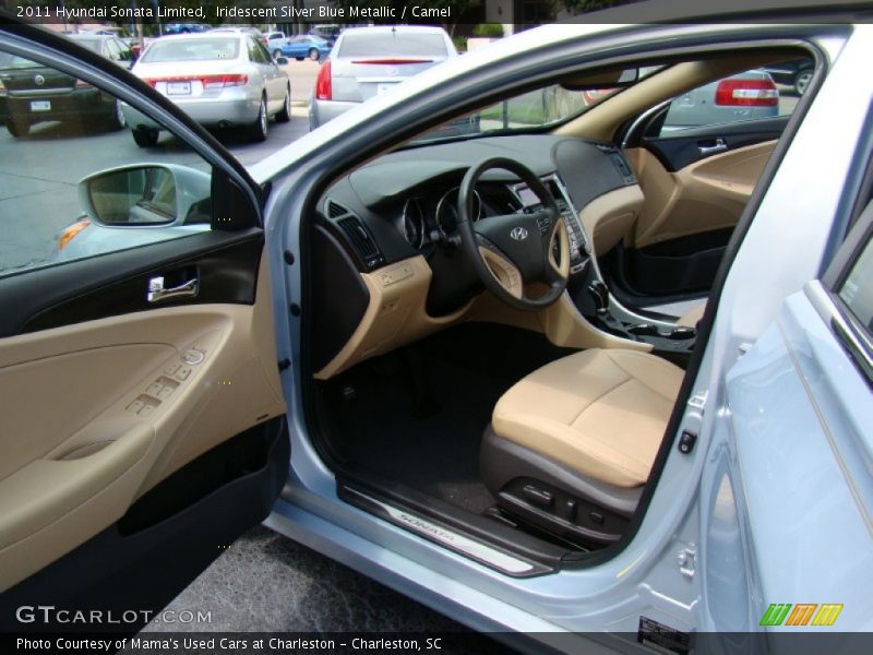 Iridescent Silver Blue Metallic / Camel 2011 Hyundai Sonata Limited
