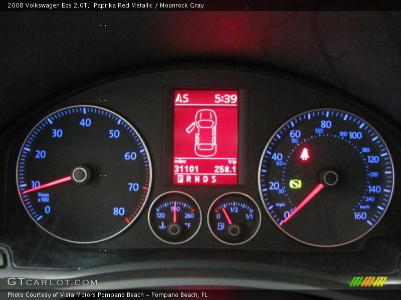 Paprika Red Metallic / Moonrock Gray 2008 Volkswagen Eos 2.0T