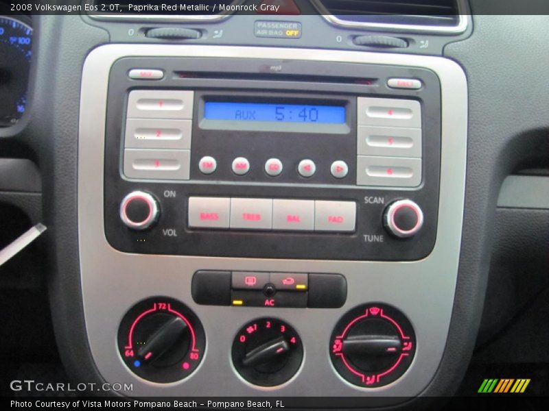 Paprika Red Metallic / Moonrock Gray 2008 Volkswagen Eos 2.0T