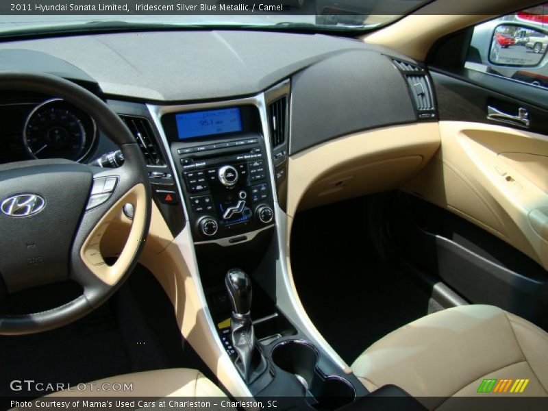 Iridescent Silver Blue Metallic / Camel 2011 Hyundai Sonata Limited