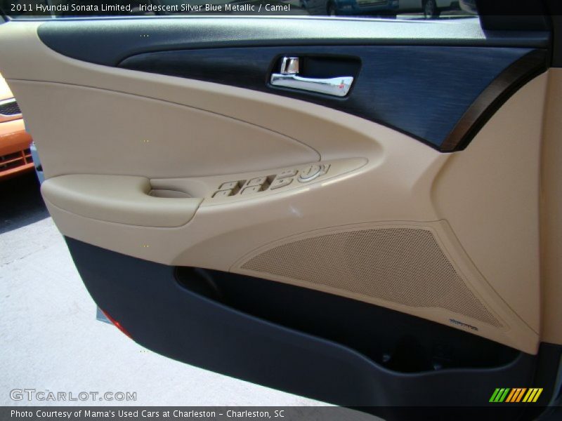 Iridescent Silver Blue Metallic / Camel 2011 Hyundai Sonata Limited