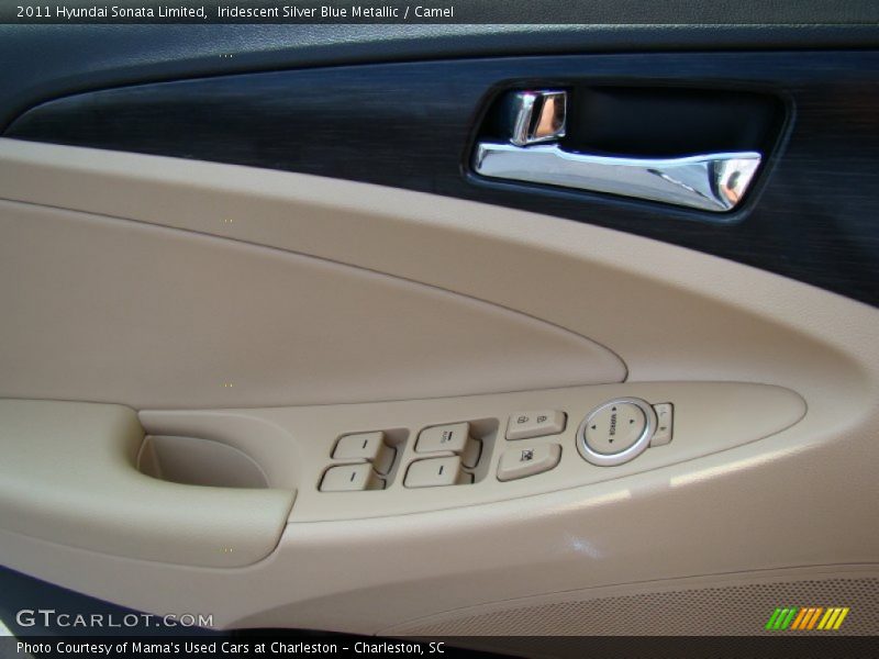 Iridescent Silver Blue Metallic / Camel 2011 Hyundai Sonata Limited