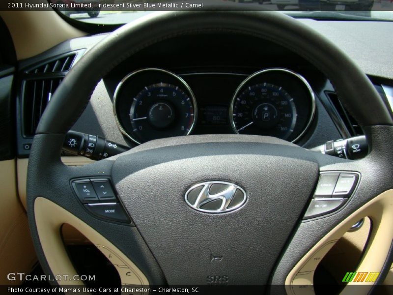 Iridescent Silver Blue Metallic / Camel 2011 Hyundai Sonata Limited