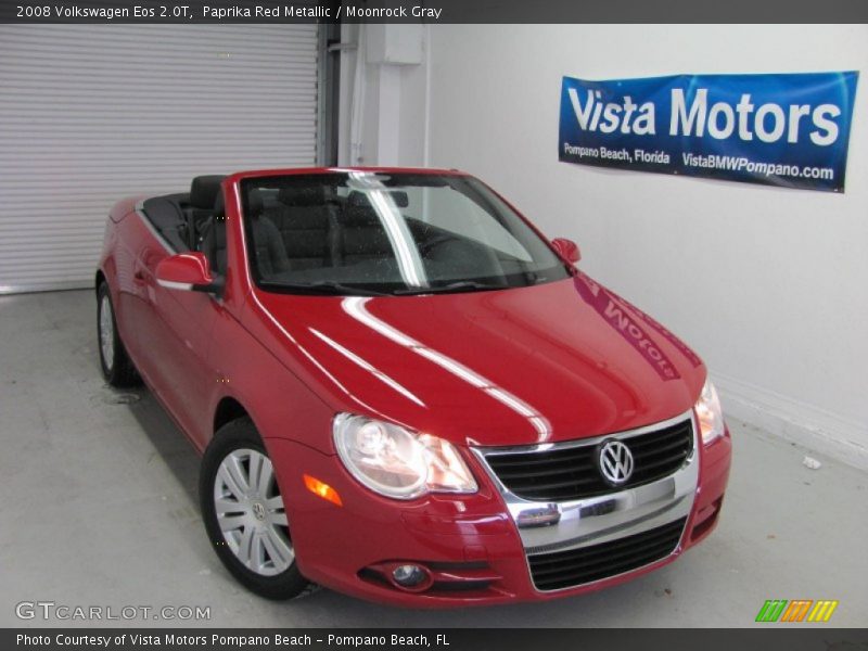 Paprika Red Metallic / Moonrock Gray 2008 Volkswagen Eos 2.0T