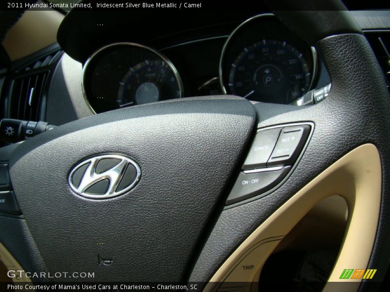 Iridescent Silver Blue Metallic / Camel 2011 Hyundai Sonata Limited
