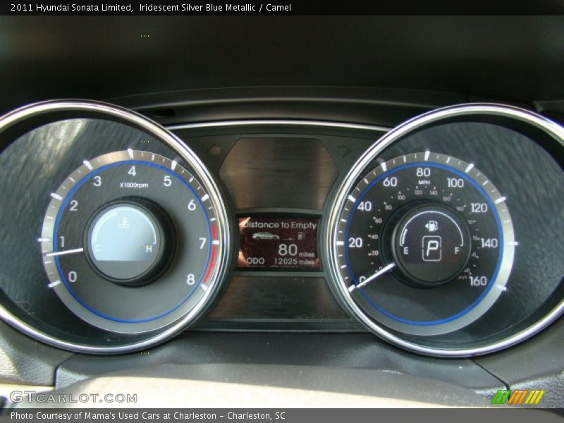 Iridescent Silver Blue Metallic / Camel 2011 Hyundai Sonata Limited