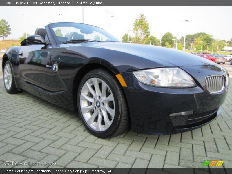 Monaco Blue Metallic / Black 2006 BMW Z4 3.0si Roadster