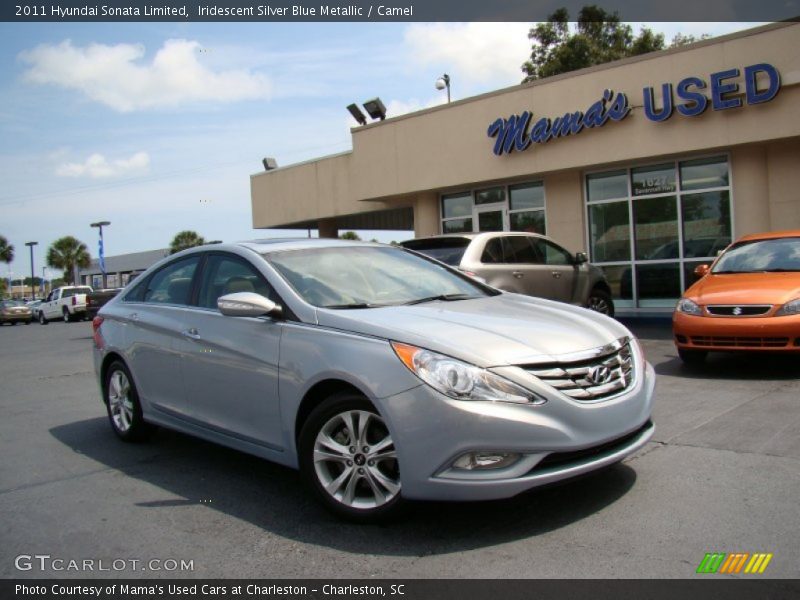 Iridescent Silver Blue Metallic / Camel 2011 Hyundai Sonata Limited