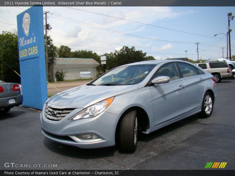 Iridescent Silver Blue Metallic / Camel 2011 Hyundai Sonata Limited