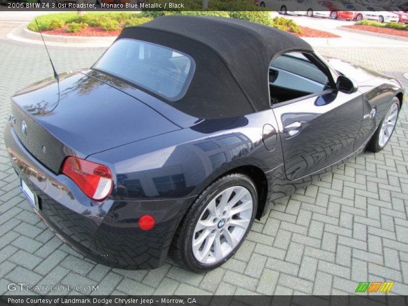 Monaco Blue Metallic / Black 2006 BMW Z4 3.0si Roadster