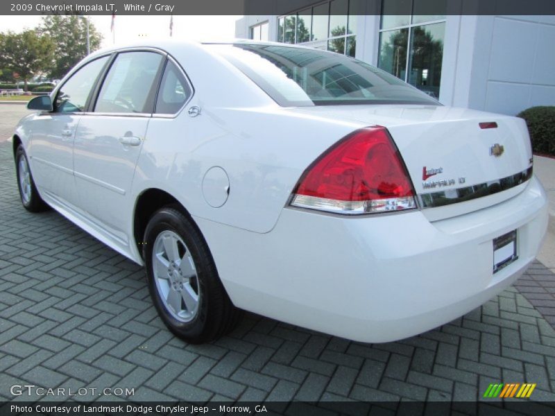 White / Gray 2009 Chevrolet Impala LT