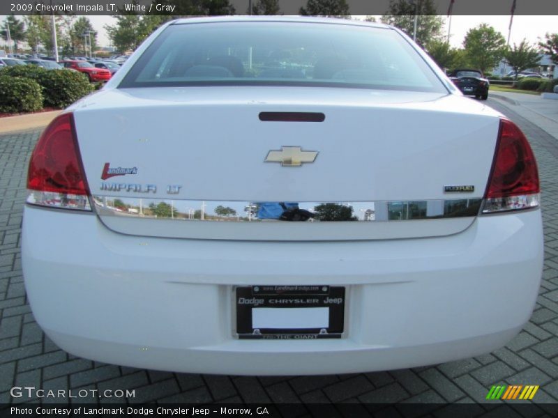 White / Gray 2009 Chevrolet Impala LT