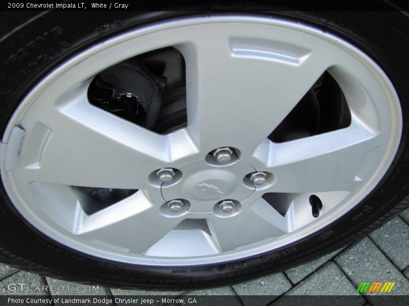 White / Gray 2009 Chevrolet Impala LT