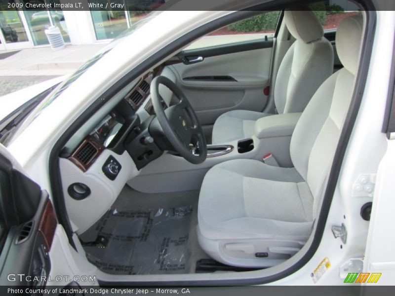 White / Gray 2009 Chevrolet Impala LT
