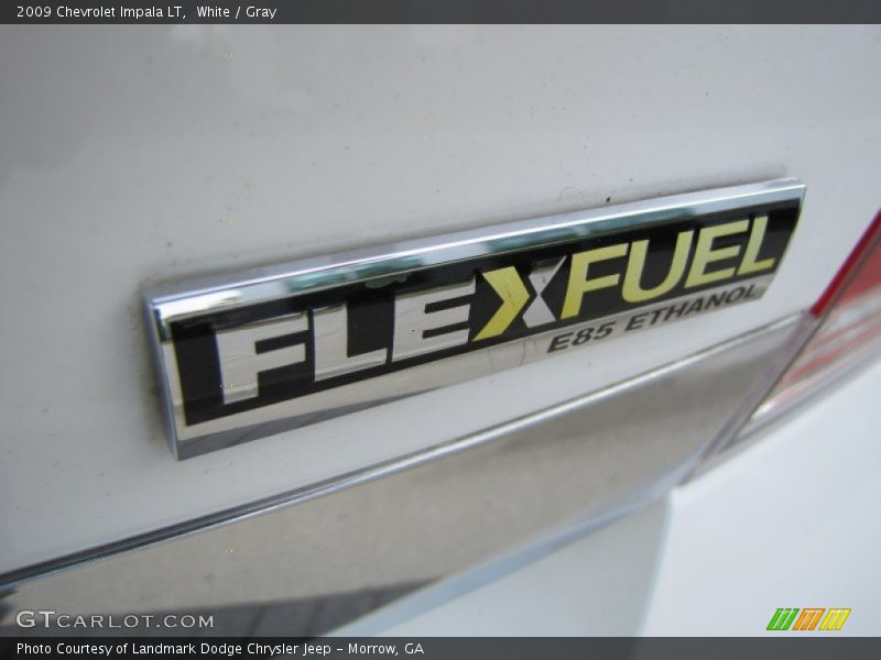 White / Gray 2009 Chevrolet Impala LT
