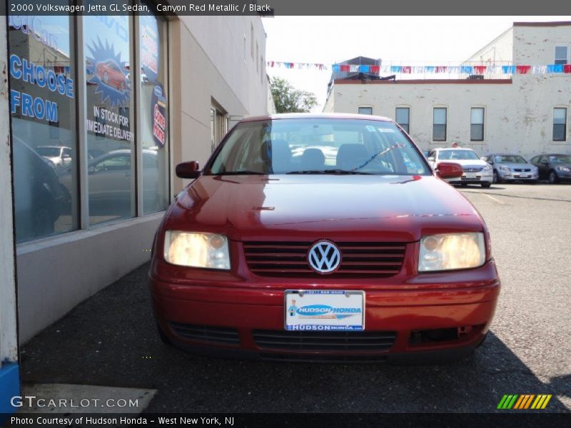 Canyon Red Metallic / Black 2000 Volkswagen Jetta GL Sedan
