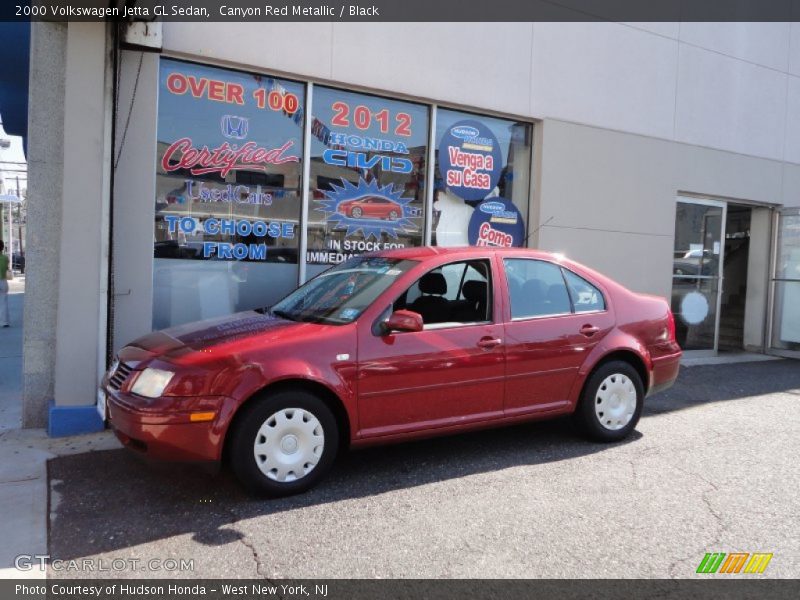 Canyon Red Metallic / Black 2000 Volkswagen Jetta GL Sedan