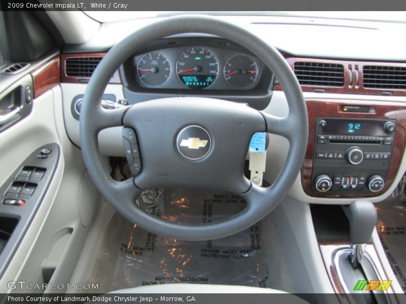 White / Gray 2009 Chevrolet Impala LT