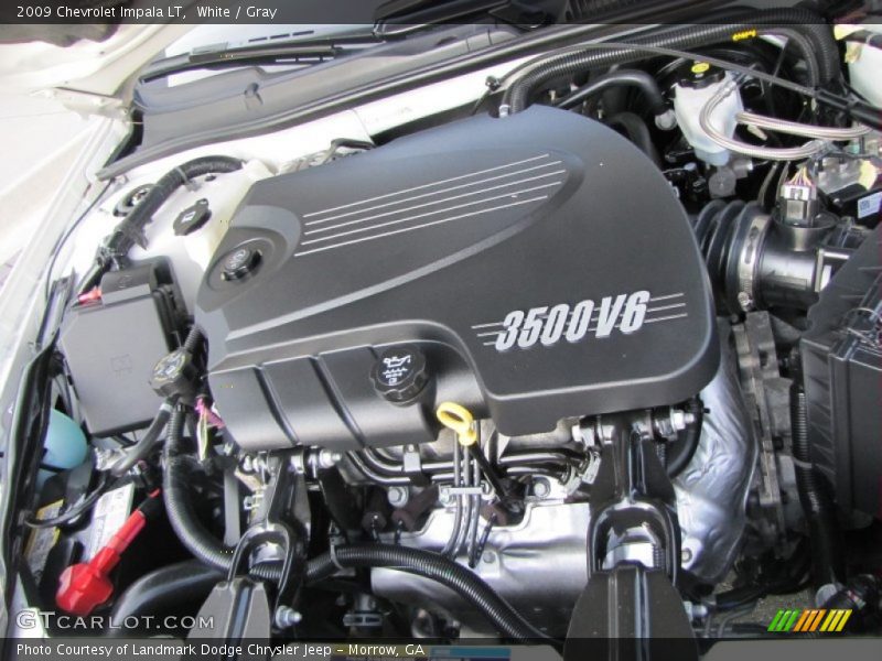 White / Gray 2009 Chevrolet Impala LT