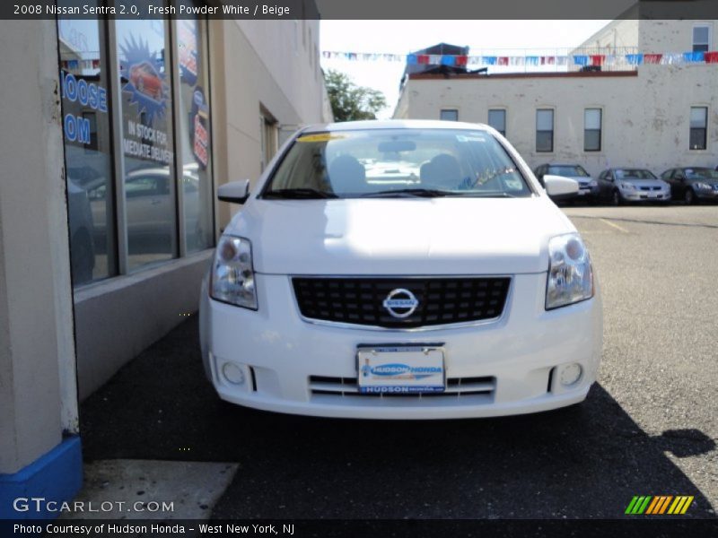 Fresh Powder White / Beige 2008 Nissan Sentra 2.0