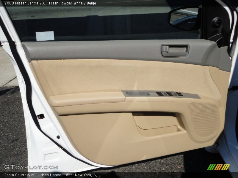 Fresh Powder White / Beige 2008 Nissan Sentra 2.0