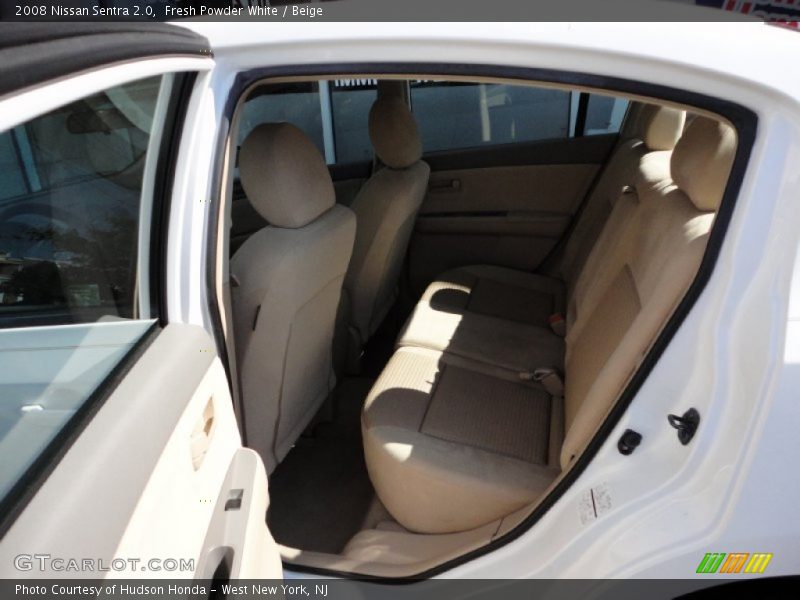 Fresh Powder White / Beige 2008 Nissan Sentra 2.0