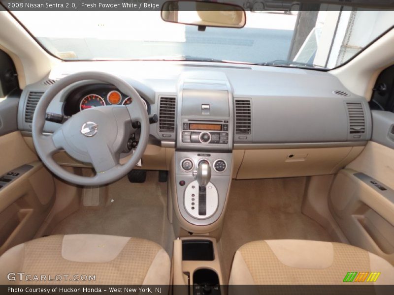 Fresh Powder White / Beige 2008 Nissan Sentra 2.0