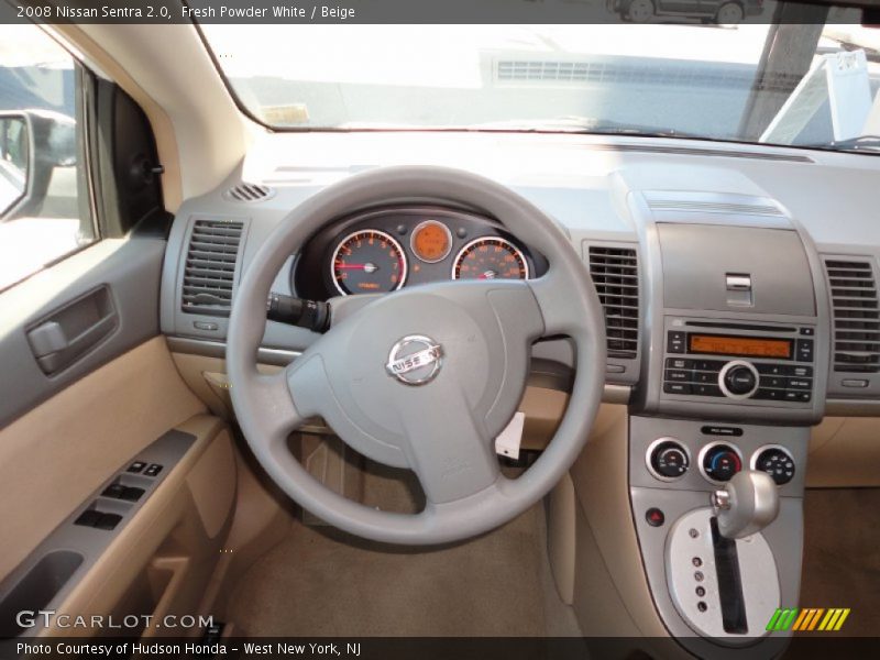 Fresh Powder White / Beige 2008 Nissan Sentra 2.0