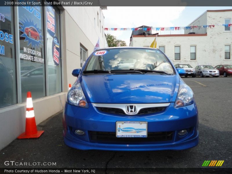 Vivid Blue Pearl / Black/Grey 2008 Honda Fit Sport