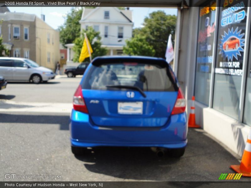 Vivid Blue Pearl / Black/Grey 2008 Honda Fit Sport