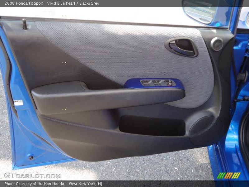 Vivid Blue Pearl / Black/Grey 2008 Honda Fit Sport