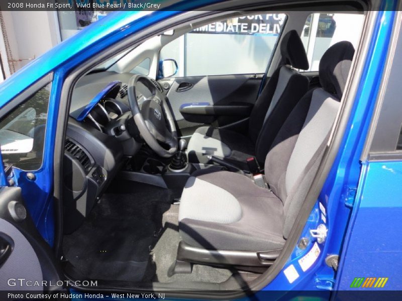 Vivid Blue Pearl / Black/Grey 2008 Honda Fit Sport