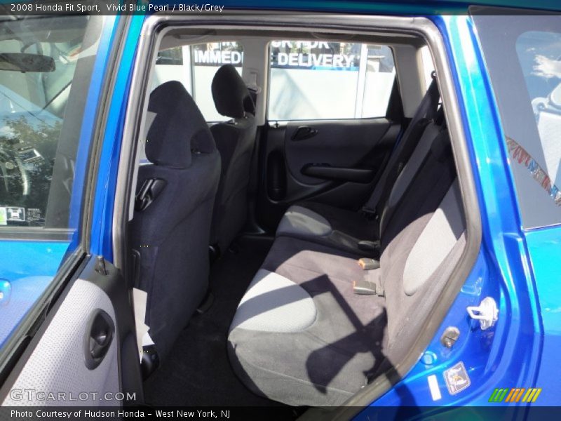 Vivid Blue Pearl / Black/Grey 2008 Honda Fit Sport
