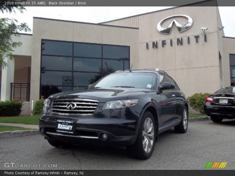 Black Obsidian / Brick 2008 Infiniti FX 35 AWD
