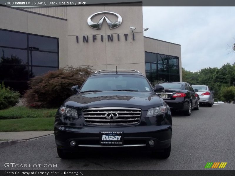 Black Obsidian / Brick 2008 Infiniti FX 35 AWD
