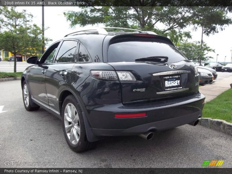 Black Obsidian / Brick 2008 Infiniti FX 35 AWD