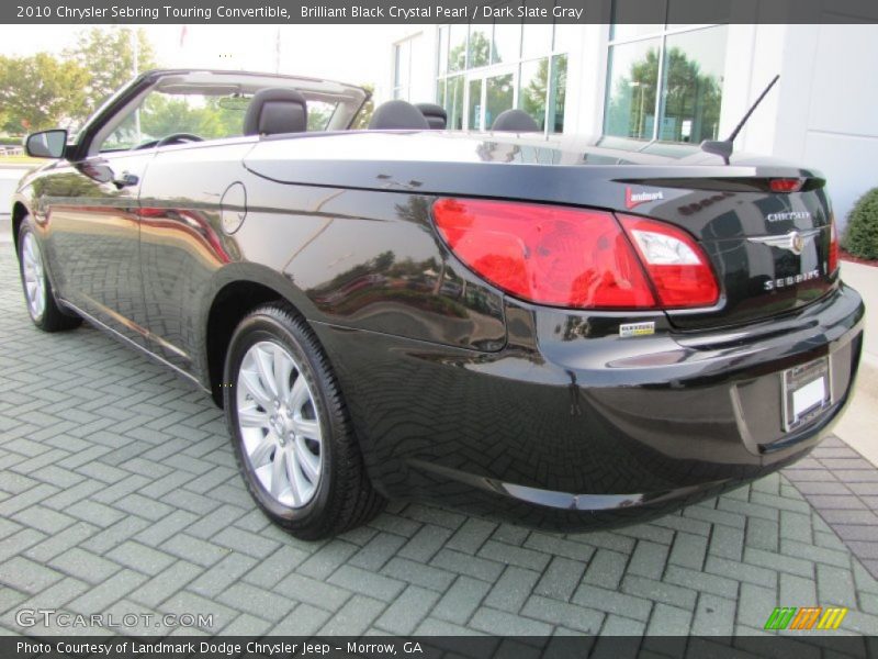 Brilliant Black Crystal Pearl / Dark Slate Gray 2010 Chrysler Sebring Touring Convertible