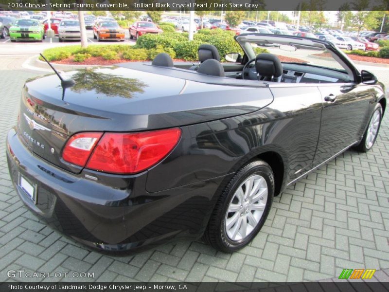 Brilliant Black Crystal Pearl / Dark Slate Gray 2010 Chrysler Sebring Touring Convertible