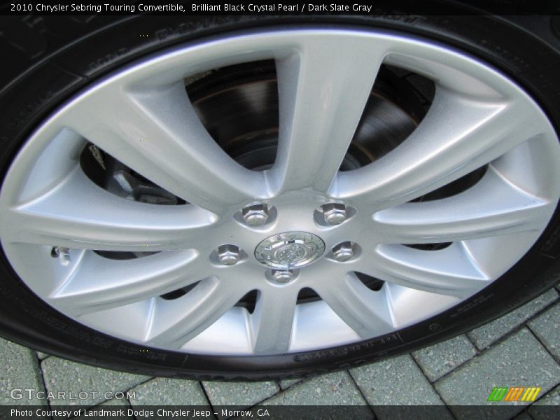 Brilliant Black Crystal Pearl / Dark Slate Gray 2010 Chrysler Sebring Touring Convertible