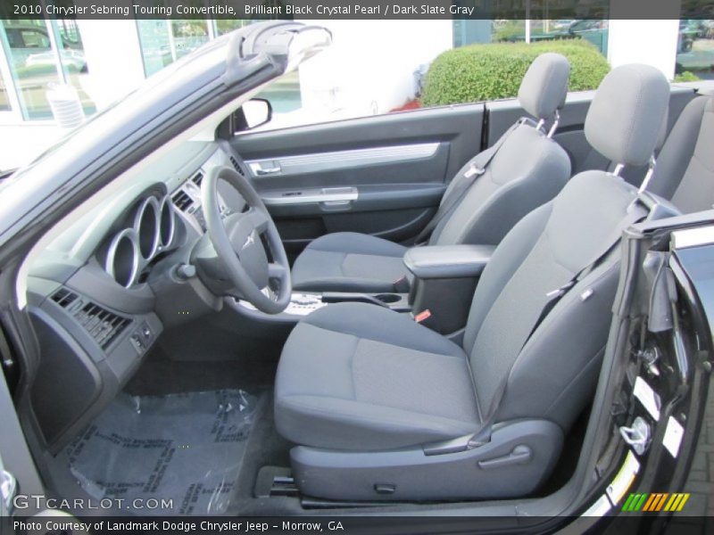 Brilliant Black Crystal Pearl / Dark Slate Gray 2010 Chrysler Sebring Touring Convertible