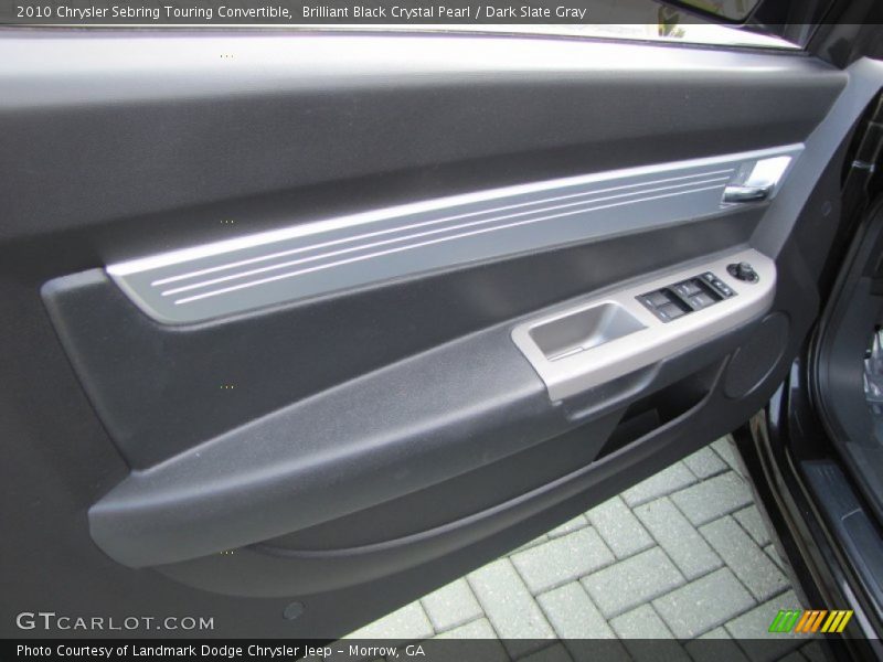 Brilliant Black Crystal Pearl / Dark Slate Gray 2010 Chrysler Sebring Touring Convertible
